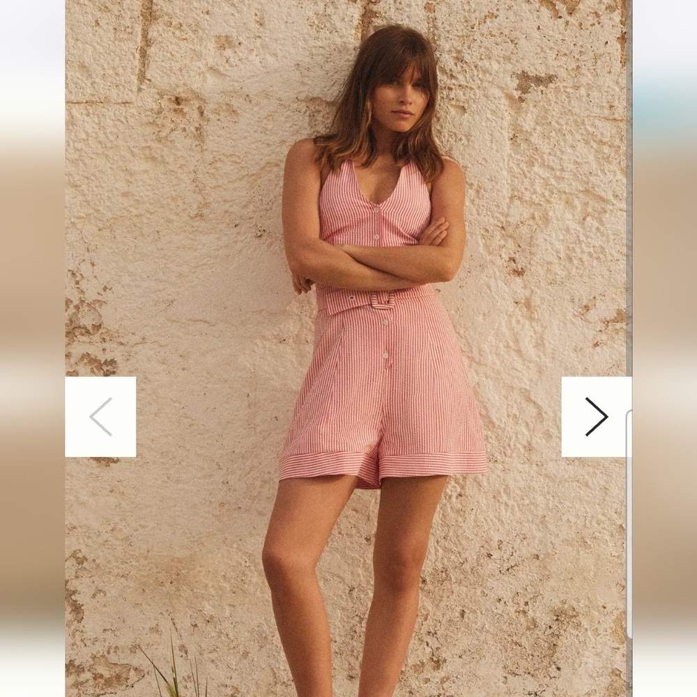 Maeve Anthropologie Large new Romper Halter festival beach coastal vacation - Picture 2 of 13